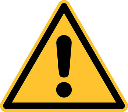 Warnschild Allgemeines Warnzeichen Aluminium20 cm