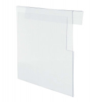 Hartkunststofftasche für Aufsatzrahmen mit KlemmhalterungDIN A6 quer Hartkunststofftasche für Aufsatzrahmen mit KlemmhalterungDIN A6 quer