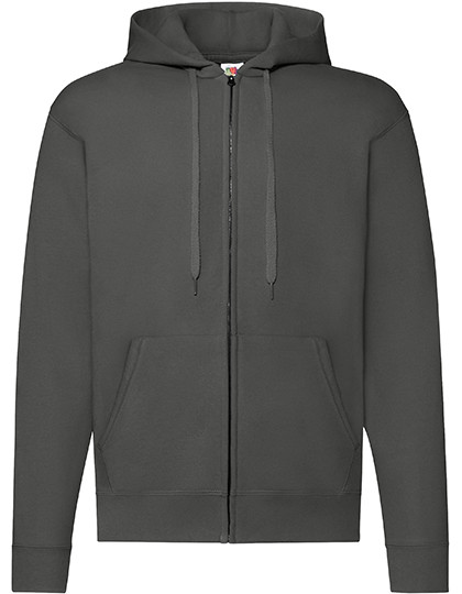 Classic Hooded Sweat Jacket individuell bedruckt Light Graphite