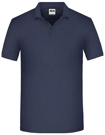Men's Bio Workwear Polo individuell bedruckt Navy