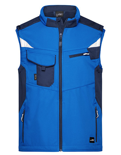 Workwear Softshell Vest Strong individuell bestickt Royal