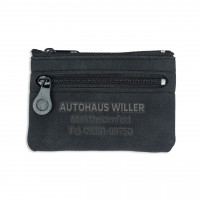 Schlüsseltasche aus Microfaser, mit Kleingeldfach Schlüsseltasche aus Microfaser, mit Kleingeldfach