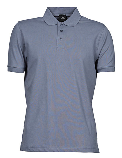 Men's Luxury Stretch Polo individuell bedruckt Flint Stone