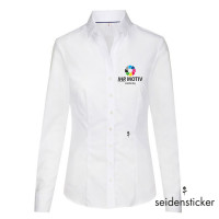 Women's Blouse Slim Fit Short Sleeve individuell bestickt Women's Blouse Slim Fit Short Sleeve individuell bestickt