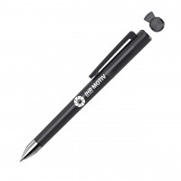 CRYS transparent SI Druckkugelschreiber anthrazit Clip oben mit Motiv CRYS transparent SI Druckkugelschreiber anthrazit Clip oben mit Motiv