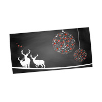Weihnachts-Postkarte, Motiv Hirsche Weihnachts-Postkarte, Motiv Hirsche