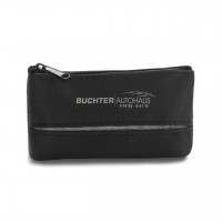 Schlüsseltasche aus Nylon mit Netzstreifen in silber Schlüsseltasche aus Nylon mit Netzstreifen in silber