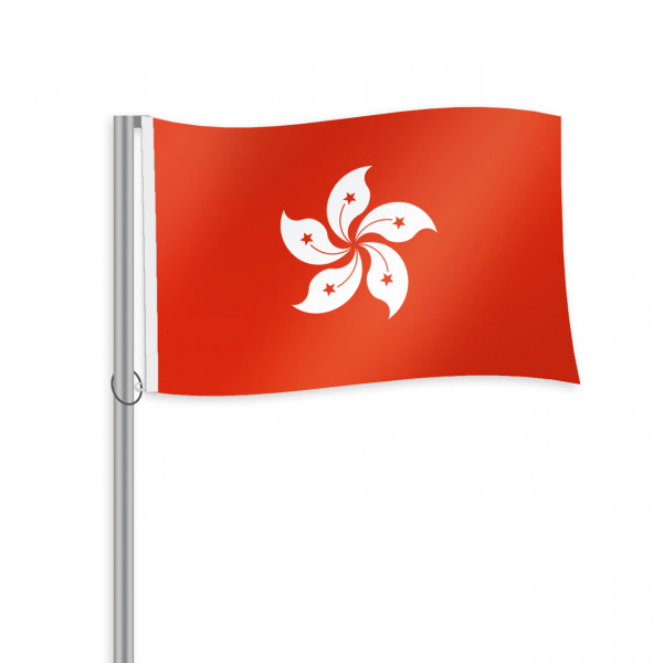 Hongkong Fahne im Querformat kaufen