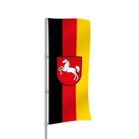 Niedersachsen Hochformatfahne Niedersachsen Hochformatfahne