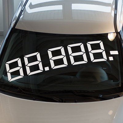 LCD-Maxipreis, weiß