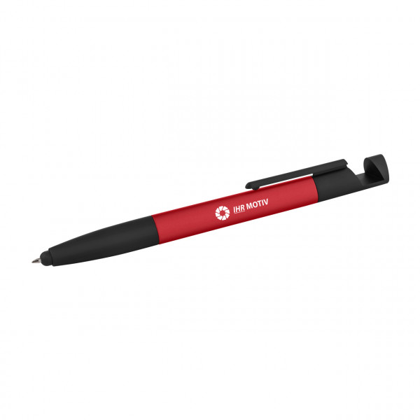 Kugelschreiber mit NFC rot und Firmeneindruck