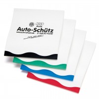 Eiskratzer Wave weiß, farbige Gummilippe Eiskratzer Wave weiß, farbige Gummilippe