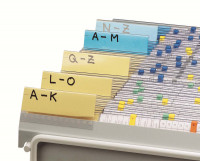 Leitkarten für Hängemappen-Drahtgestell, A4 quer grau Leitkarten für Hängemappen-Drahtgestell, A4 quer grau