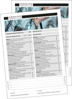 Formular Checkliste Fahrradinspektion mehrfarbig Formular Checkliste Fahrradinspektion mehrfarbig