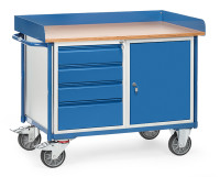 Fetra Werkstattwagen Ladefläche 1120 x 650 mm 1 Schrank 4 Schubladen Fetra Werkstattwagen Ladefläche 1120 x 650 mm 1 Schrank 4 Schubladen