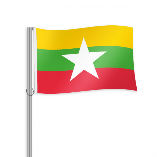 Myanmar Fahne im Querformat kaufen