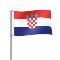 Kroatien Fahne im Querformat kaufen Kroatien Fahne im Querformat kaufen
