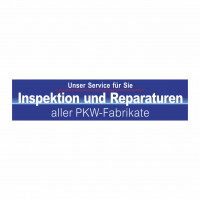 Werbebanner Inspektion und Reparaturen, 300 x 70 cm Werbebanner Inspektion und Reparaturen, 300 x 70 cm