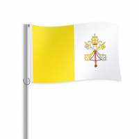 Vatikanstadt Fahne im Querformat kaufen Vatikanstadt Fahne im Querformat kaufen