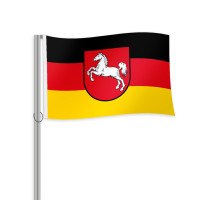 Niedersachsen Querformatfahne Niedersachsen Querformatfahne