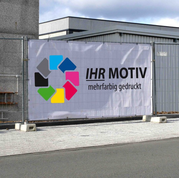 Werbebanner für Bauzäune, individuell bedruckt