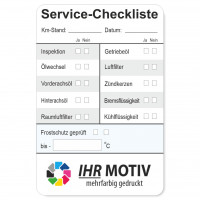 Service Checkliste 3 Service Checkliste 3
