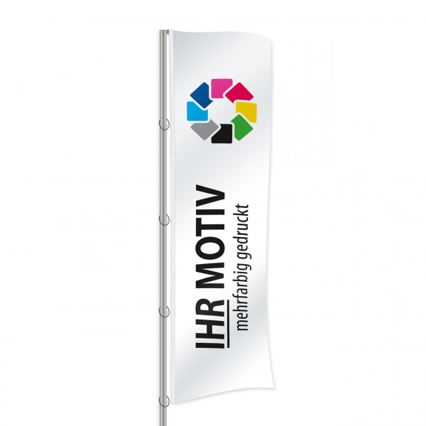 Fahne 100 x 400 cm Polyester Fahnenstoff