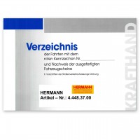 Aufzeichnungsbuch für Fahrten mit roten Kennzeichen Aufzeichnungsbuch für Fahrten mit roten Kennzeichen
