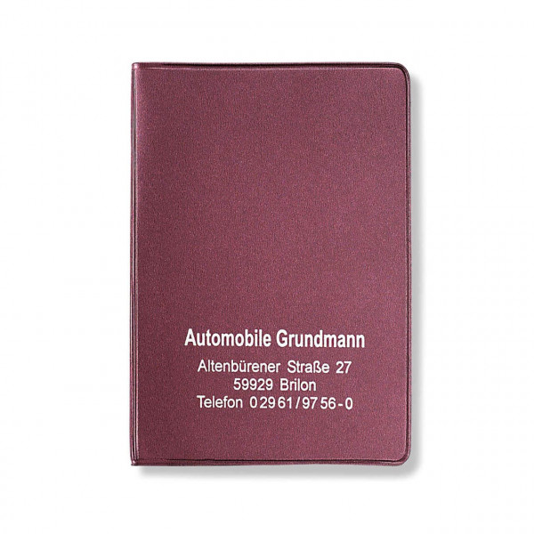 CreativDesign Ausweistasche 4-fach Normalfolie Bordeaux
