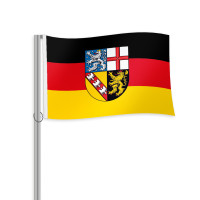 Saarland Querformatfahne Saarland Querformatfahne
