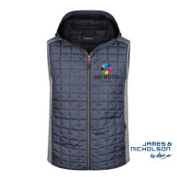 Men's Knitted Hybrid Vest individuell bestickt Men's Knitted Hybrid Vest individuell bestickt