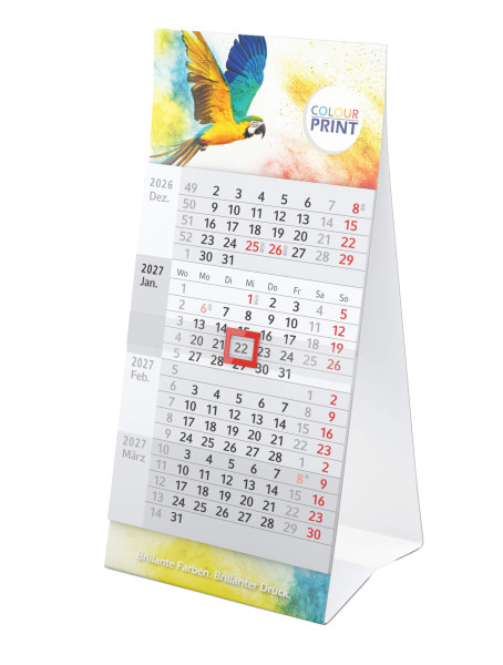 Tisch-Aufstellkalender Mini 4, Ausgabe 2027