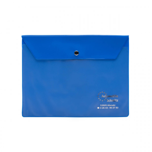 Wagenpapiertasche aus farbiger Kunststoff-Folie