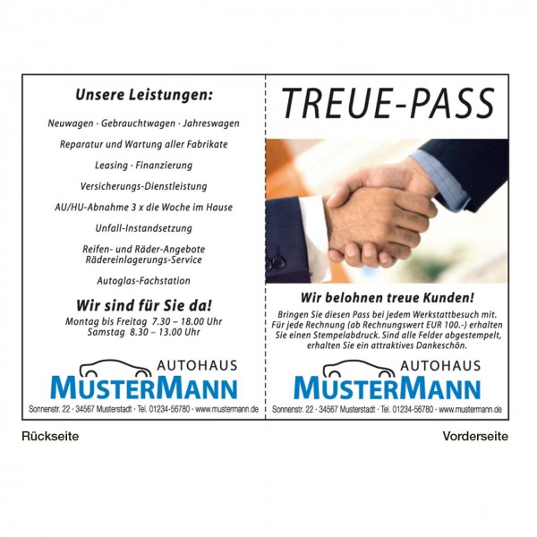 Treue-Pass Motiv Hände