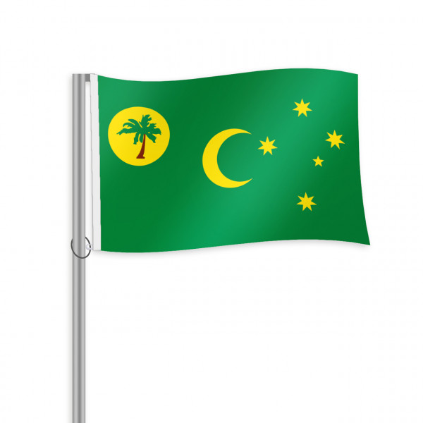 Kokosinseln_Keelinginseln Fahne im Querformat kaufen