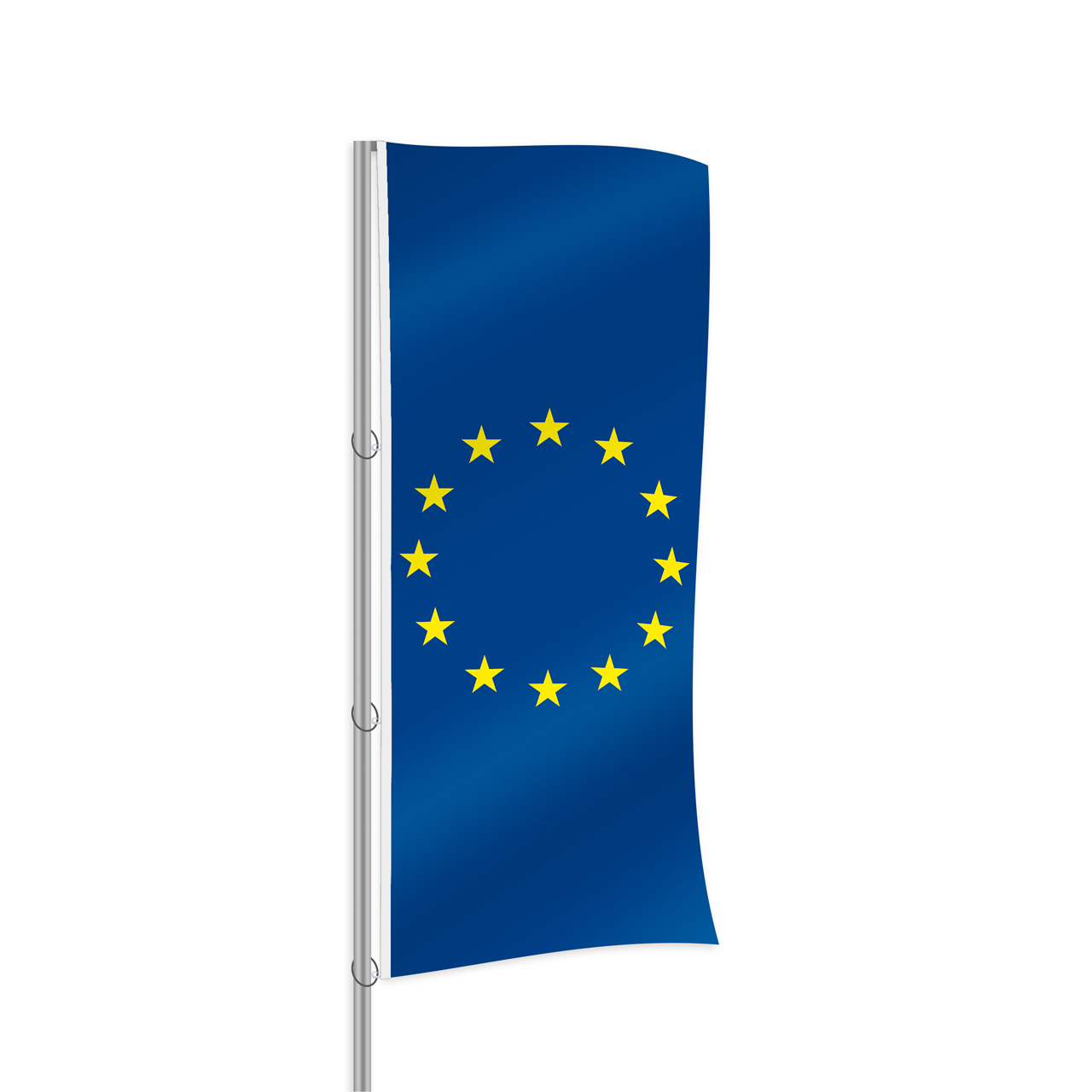 Flagge Europa, Querformat-Spanien mit Wappen-120 x 200 cm-110 g/m²