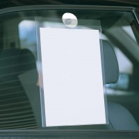 Infohalter mit Sauger für DIN A4-Hochformat Infohalter mit Sauger für DIN A4-Hochformat