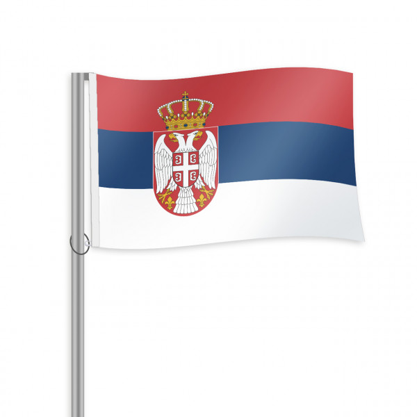 SerbienundMontenegro Fahne im Querformat kaufen