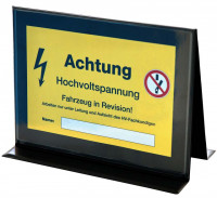 Autodachschild zur Selbstgestaltung schwarz Autodachschild zur Selbstgestaltung schwarz