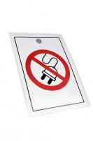 Verbotsschild Nicht laden weiß Verbotsschild Nicht laden weiß