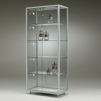 Glasvitrine, 2 Türen, 4 Fachböden Glasvitrine, 2 Türen, 4 Fachböden
