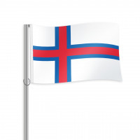 Faeroeer Fahne im Querformat kaufen Faeroeer Fahne im Querformat kaufen