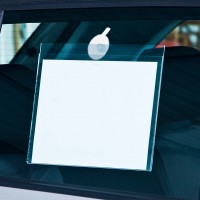 Infohalter mit Sauger für DIN A4-Querformat Infohalter mit Sauger für DIN A4-Querformat