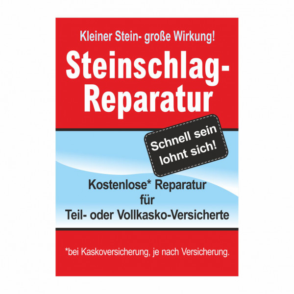 Plakat Din A0 Steinschlag Reparatur Plakate Kundenkommunikation Hermann Fachversand