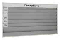 Planungstafel für DIN A4, mit 7 Reihen (6+1 Reihe) für Baupläne Planungstafel für DIN A4, mit 7 Reihen (6+1 Reihe) für Baupläne