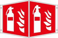 Brandschutz-Winkelschild Feuerlöscher Aluminium, nachleuchtend15 x 15 cm Brandschutz-Winkelschild Feuerlöscher Aluminium, nachleuchtend15 x 15 cm