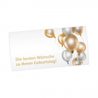 Geburtstags-Maxi-Postkarte, Motiv Ballons Geburtstags-Maxi-Postkarte, Motiv Ballons