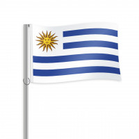 Uruguay Fahne im Querformat kaufen Uruguay Fahne im Querformat kaufen