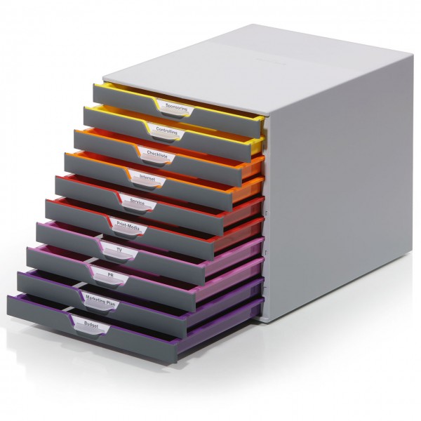 Schubladenbox "Variocolor" mit 10 Schubladen