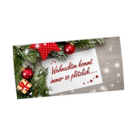 Weihnachts-Postkarte, Motiv plötzlich Weihnachten Weihnachts-Postkarte, Motiv plötzlich Weihnachten